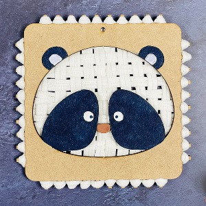 프리미엄 양말목공예 팬더 동물 액자 만들기 diy 퀄트공예 키트 우드액자